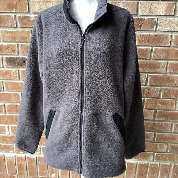 Jackets & Blazers - Women Gray Fleece Jacket